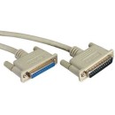 ROLINE PC modem kábel DB25F/M 9 m