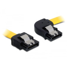 Delock SATA 6 Gb/s jobb/egyenes kábel, fém, 50 cm 82829 Delock SATA 6 Gb/s jobb/egyenes kábel, fém, 50 cm 82829