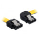 Delock SATA 6 Gb/s jobb/egyenes kábel, fém, 50 cm 82829 Delock SATA 6 Gb/s jobb/egyenes kábel, fém, 50 cm 82829