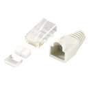 LogiLink RJ45 csatlakozódugasz, árnyékolt Cat6 szürke 100db MP0021 LogiLink RJ45 csatlakozódugasz, árnyékolt Cat6 szürke 100db MP0021