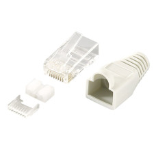 LogiLink RJ45 csatlakozódugasz, árnyékolt Cat6 szürke 100db MP0021 LogiLink RJ45 csatlakozódugasz, árnyékolt Cat6 szürke 100db MP0021