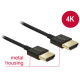 DELOCK kábel HDMI male/male összekötő 3D 4K Slim Premium, 2m 84773 DELOCK kábel HDMI male/male összekötő 3D 4K Slim Premium, 2m 84773