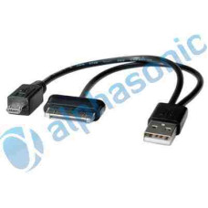 ROLINE Kábel USB 2.0  A - GALAXY TAB + Micro USB B csatlakozóval 0,15m