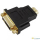 AKYGA Adapter AK-AD-02 DVI-F/HDMI-M The cable plug #1Female connector DVI 24+5 Dual Link The cable plug, #2Male connector HDMI, Plated plugs - golden Material ABS, color Black AK-AD-02