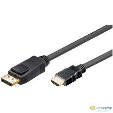 AKYGA Cable HDMI / DisplayPort AK-AV-05 Audio- video cordSeries: HDMI Cable length 1.8 m The cable plug #1 Male connector HDMI The cable plug #2 Male connector Display PortVersion: HDMI 1.3 Isolation material: PCW Cable size: 7 mm AK-AV-05