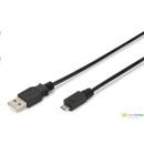 ASSMANN USB 2.0 HighSpeed Connection Cable USB A M(plug)/microUSB B M(plug) 1,0m AK-300110-010-S