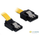 Delock Cable SATA 6 Gb/s male straightSATA male upwards angled 20 cm yellow met 82799 Delock Cable SATA 6 Gb/s male straightSATA male upwards angled 20 cm yellow met 82799