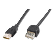 ASSMANN USB 2.0 HighSpeed Extension cable USB A M (plug)/USB A F (jack) 3m black AK-300200-030-S ASSMANN USB 2.0 HighSpeed Extension cable USB A M (plug)/USB A F (jack) 3m black AK-300200-030-S
