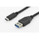 ASSMANN USB 3.0 SuperSpeed Connection Cable USB A M (plug)/USB C M (plug) 1m bla AK-300136-010-S ASSMANN USB 3.0 SuperSpeed Connection Cable USB A M (plug)/USB C M (plug) 1m bla AK-300136-010-S