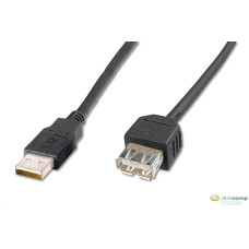 ASSMANN USB 2.0 HighSpeed Extension cable USB A M (plug)/USB A F (jack) 1,8m bla AK-300200-018-S