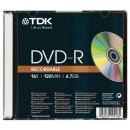 TDK DVD-R 4.7GB 16x Slim tokos DVD lemez TDK DVD-R 4.7GB 16x Slim tokos DVD lemez