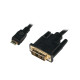 LogiLink Mini HDMI to DVI-D Cable, M/M, 1.0m CHM002