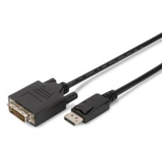 ASSMANN Displayport 1.1a Adapter Cable DP M(plug)/DVI-D (24+1) M(plug) 2m black AK-340301-020-S