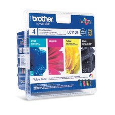 BROTHER Patron LC-1100 normál kapacitású patron kit CMYK LC1100VALBP BROTHER Patron LC-1100 normál kapacitású patron kit CMYK LC1100VALBP