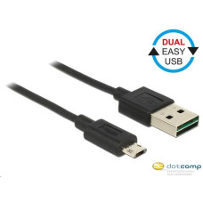 Delock Cable Easy USB 2.0 type-A male Easy USB 2.0 type Micro-B male 1m black 83844 Delock Cable Easy USB 2.0 type-A male Easy USB 2.0 type Micro-B male 1m black 83844