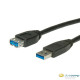 Roline USB 3.0 A-A M/F hosszabbító kábel 1.8m /11.02.8978-50/