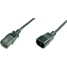 ASSMANN Power Cord Extension cable IEC C14 M (plug)/IEC C13 F (jack) 1,2m black AK-440201-012-S
