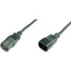 ASSMANN Power Cord Extension cable IEC C14 M (plug)/IEC C13 F (jack) 1,2m black AK-440201-012-S