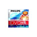 Philips DVD+R 8,5Gb 8x kétrétegű normál tok (1-es címke)