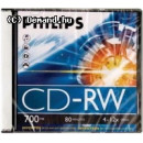 Philips CD-RW80 12x újraírható    lemez