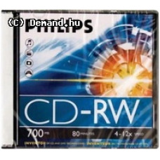 Philips CD-RW80 12x újraírható    lemez