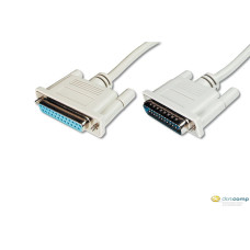 ASSMANN LPT Extension cable DSUB25 M (plug)/DSUB25 F (jack) 2m beige AK-610201-020-E