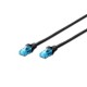 Digitus Premium CAT 5e UTP patch kábel, fekete 5.0m DK-1512-050/BL Digitus Premium CAT 5e UTP patch kábel, fekete 5.0m DK-1512-050/BL