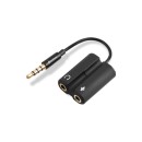 Sharkoon Átalakító - PMP35 (3,5mm TRRS jack - 3,5mm audio + mikrofon jack, fekete) Sharkoon Átalakító - PMP35 (3,5mm TRRS jack - 3,5mm audio + mikrofon jack, fekete)