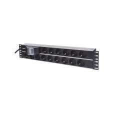 INTELLINET PDU 15x SCHUKO 19" 2U 3m kapcsolós Fekete INTELLINET PDU 15x SCHUKO 19" 2U 3m kapcsolós Fekete