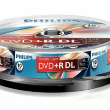 Philips DVD+R85DLCB*10 cake-box Dual-Layer 8x csomag
