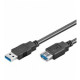 USB 3.0 hosszabbító kábel A-A 1,8m bézs szín S3012 USB 3.0 hosszabbító kábel A-A 1,8m bézs szín S3012