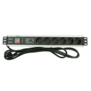 Intellinet Power strip rack 19'' 1.5U 250V/16A 6x Schuko 3m On/Off switch 713962