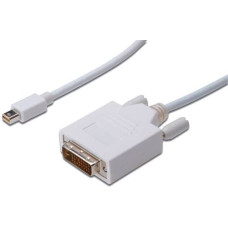 ASSMANN Displayport 1.1a Adapter Cable miniDP M (plug)/DVI-D (24+1) M (plug) 1m AK-340305-010-W OEM ASSMANN Displayport 1.1a Adapter Cable miniDP M (plug)/DVI-D (24+1) M (plug) 1m AK-340305-010-W OEM