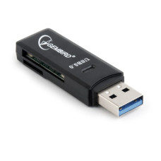 Gembird compact USB 3.0 SD/MicroSD Card Reader, blister UHB-CR3-01 Gembird compact USB 3.0 SD/MicroSD Card Reader, blister UHB-CR3-01