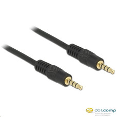 Delock 83435 kábel 3.5 mm sztereó jack 4 érintkezős apa - apa 1m Delock 83435 kábel 3.5 mm sztereó jack 4 érintkezős apa - apa 1m