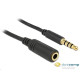 Delock 84667  hosszabbító kábel sztereo Jack 3.5 mm apa / anya iPhone 4 pin, 2 m