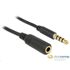 Delock 84669 hosszabbító kábel sztereo Jack 3.5 mm apa / anya iPhone 4 pin, 5 m Delock 84669 hosszabbító kábel sztereo Jack 3.5 mm apa / anya iPhone 4 pin, 5 m