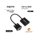 APPROX APPC25 VGA to HDMI Adapter with audio input