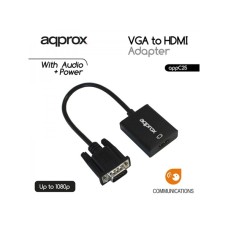 APPROX APPC25 VGA to HDMI Adapter with audio input APPROX APPC25 VGA to HDMI Adapter with audio input