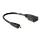 DELOCK Cable High Speed HDMI with Ethernet - micro D male - HDMI-A female (65391) DELOCK Cable High Speed HDMI with Ethernet - micro D male - HDMI-A female (65391)