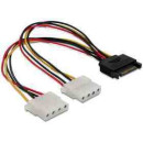 DELOCK Táp átalakító SATA 15pin male - 2x 4pin Molex female 20cm (65159) DELOCK Táp átalakító SATA 15pin male - 2x 4pin Molex female 20cm (65159)