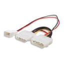 DELOCK Tápkábel Molex 3pin female - 2x Molex 3pin male (fan) (89343) DELOCK Tápkábel Molex 3pin female - 2x Molex 3pin male (fan) (89343)