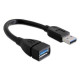 DELOCK USB3.0-A 15cm hosszabbító (male/female) (82776) DELOCK USB3.0-A 15cm hosszabbító (male/female) (82776)
