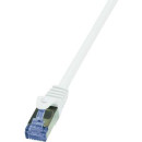 RJ45 Hálózati csatlakozókábel, CAT 6A S/FTP [1x RJ45 dugó - 1x RJ45 dugó] 7,5 m, fehér LogiLink CQ3081S