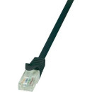 RJ45 Hálózati csatlakozókábel, CAT 6 U/UTP [1x RJ45 dugó - 1x RJ45 dugó] 5 m, fekete LogiLink CP2073U