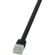 RJ45 Hálózati csatlakozókábel, CAT 6 U/UTP [1x RJ45 dugó - 1x RJ45 dugó] 3 m, fekete LogiLink CF2063U