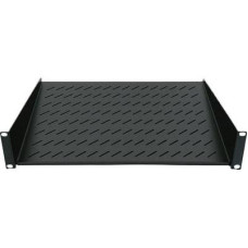 19"-os rackszekr&eacute;nybe szerelhető polc, előlapi szerel&eacute;shez, 150 mm m&eacute;ly, fekete, Intellinet 712491