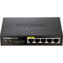 D-Link DES-1005P 5-Port Fast Ethernet PoE Desktop Switch - Compatible with 100BASE-TX IEEE 802.3, 802.3u, 802.3az and IEEE 802.3af 15.4W on Port 1 - Connect Power Over Ethernet (PoE) devices and expand your Network