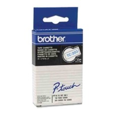 TC-203 LAMINATED TAPE 12MM 7.7M BLUE ON WHITE