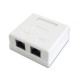 Noname Fali aljzat + csatlakozó doboz 2-es RJ45 Noname Fali aljzat + csatlakozó doboz 2-es RJ45